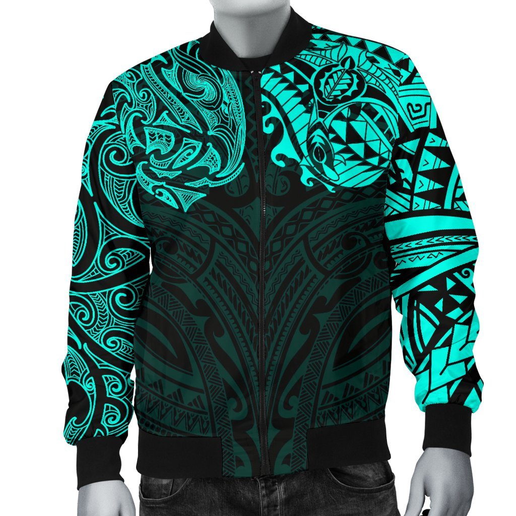new-zealand-mens-bomber-jacket-maori-polynesian-tattoo-turquoise