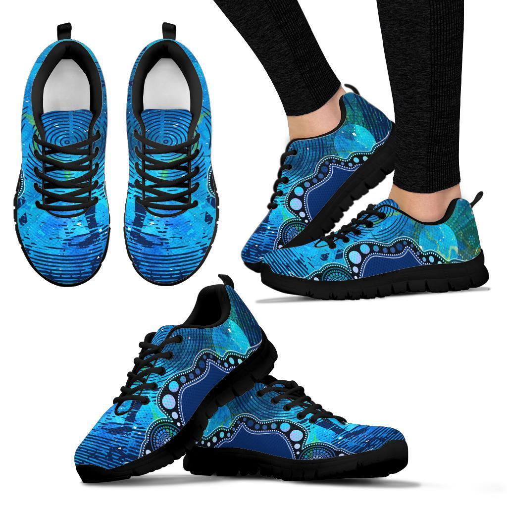 aboriginal-sneakers-australia-indigenous-flag-circle-dot-painting-art-blue