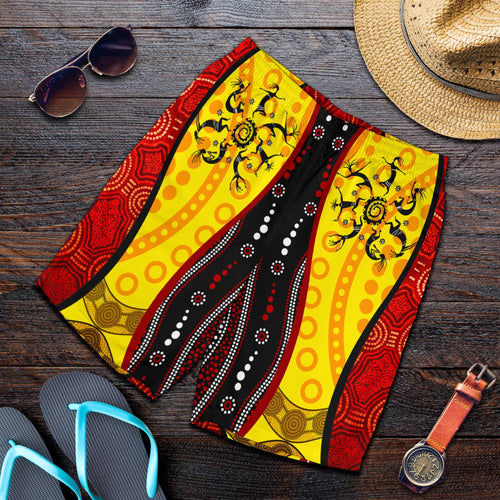 aboriginal-mens-short-dreamtime-koori-dance-dot-acrylic-paint