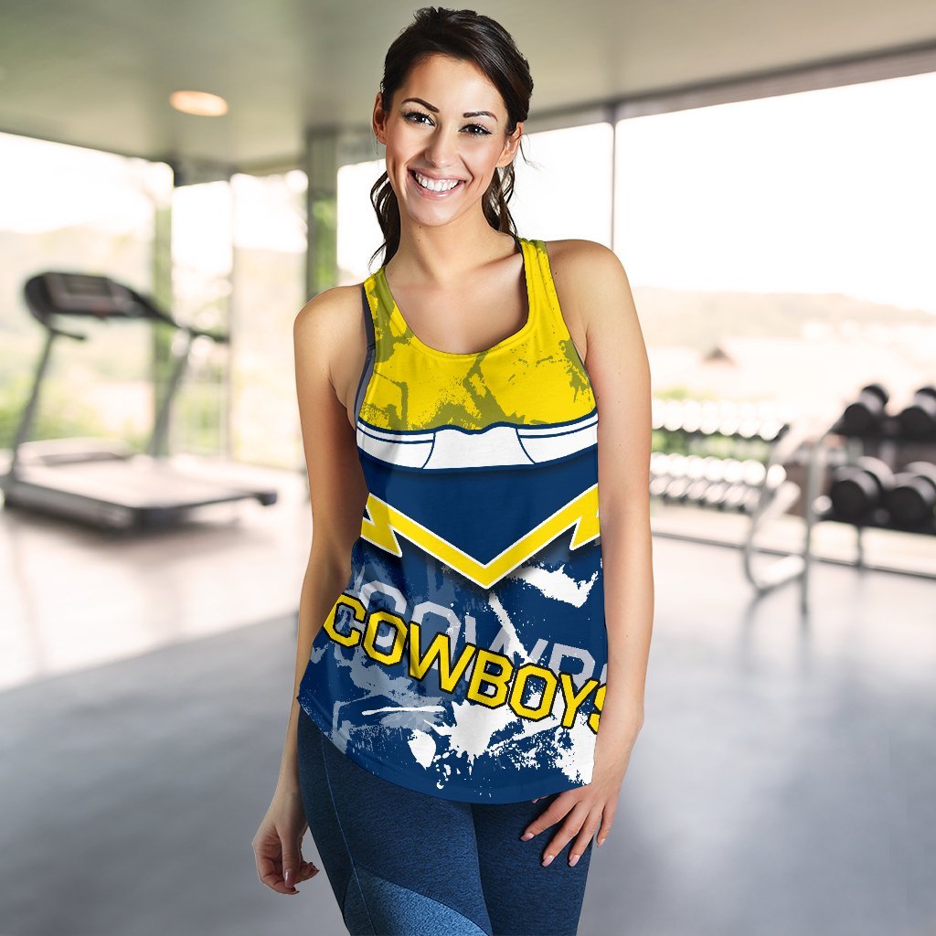 Cowboys Women's Racerback Tank - Vibe Hoodie