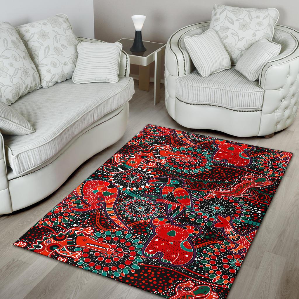 rugs-aboriginal-animal-dot-acrylic-paint