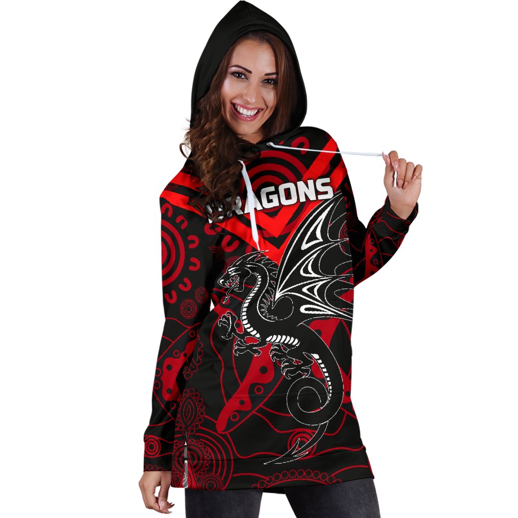 dragons-womens-hoodie-dress-st-george-aboriginal