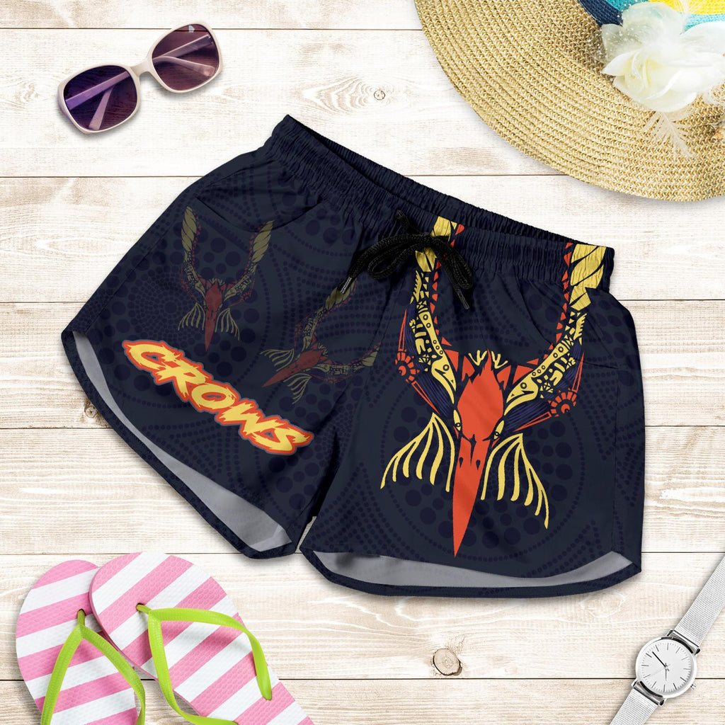 Adelaide Women Shorts Simple Indigenous Crows - Vibe Hoodie