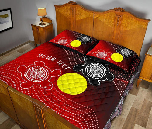 custom-aboriginal-quilt-bed-set-indigenous-circle-dot-painting-style