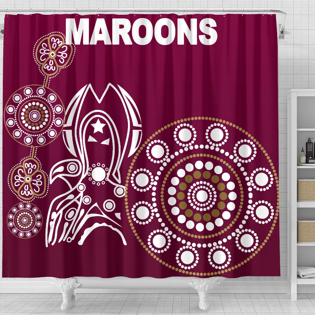 queensland-shower-curtain-maroons-simple-indigenous