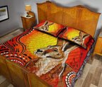 aboriginal-quilt-cover-set-kangaroo-patterns-sun-dot-painting