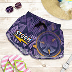 Storm Women Shorts Simple Indigenous - Purple - Vibe Hoodie