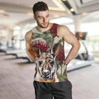 men-tank-top-kangaroo-mens-tank-waratah-painting