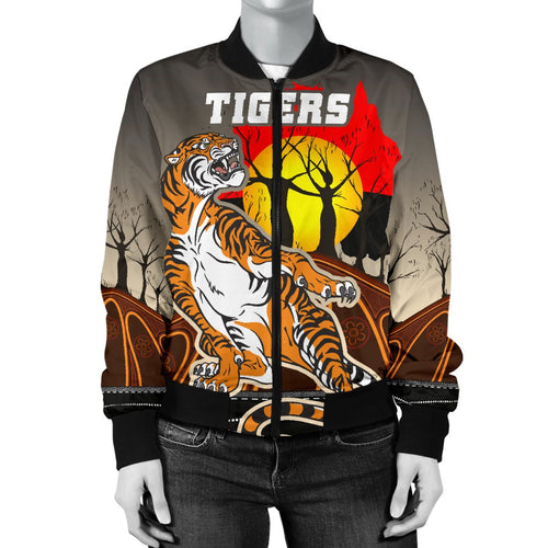 custom-personalised-wests-tigers-womens-bomber-jacket-version-aboriginal-art