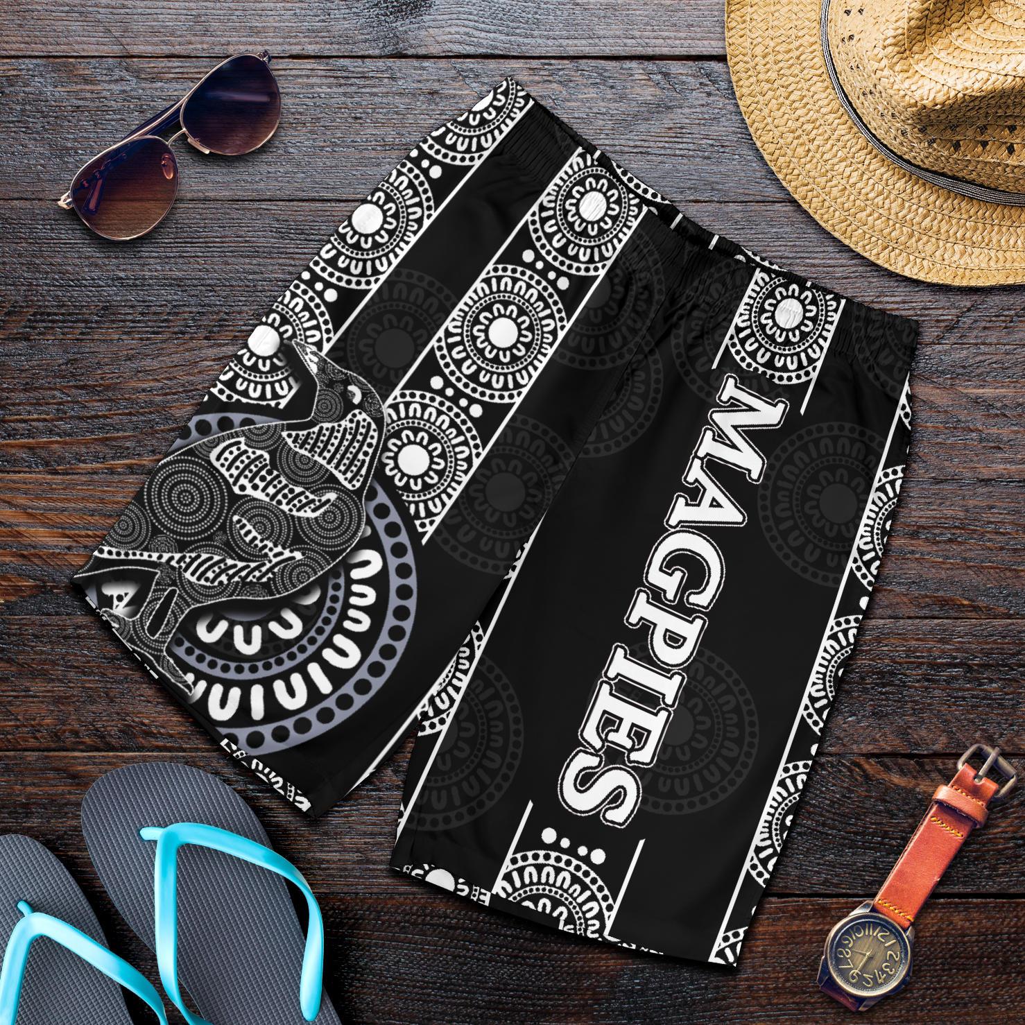magpies-all-over-print-mens-shorts-aboriginal