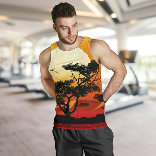 mens-tank-top-sunset-and-tree-in-australia