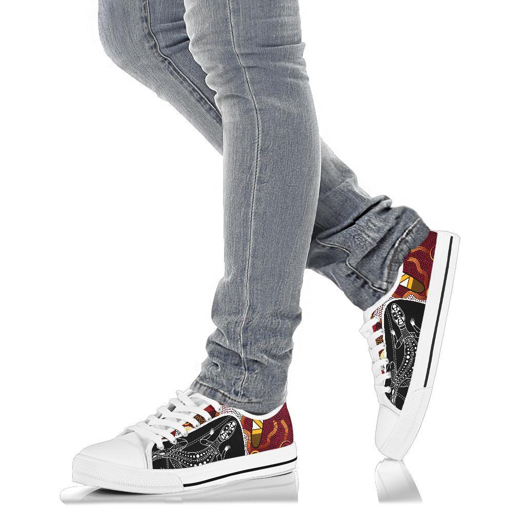 low-top-shoes-aboriginal-dot-painting-lizard-shoes