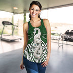 Maori Moko Tattoo Racerback Tank, Manaia Pounamu - Vibe Hoodie