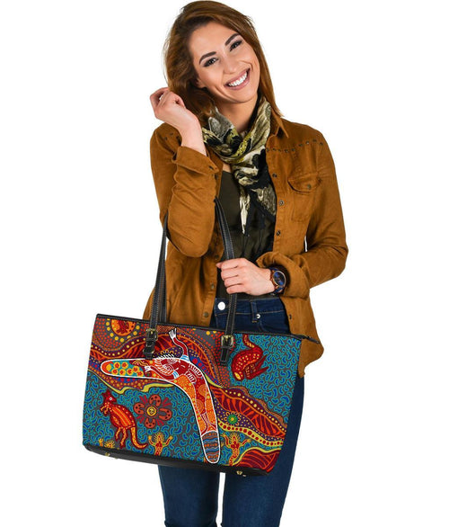 aboriginal-large-leather-tote-bag-indigenous-boomerang