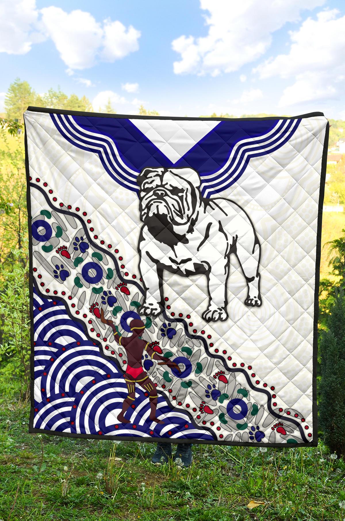bulldogs-premium-quilt-indigenous