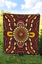 aboriginal-premium-quilt-indigenous-circle-footprint