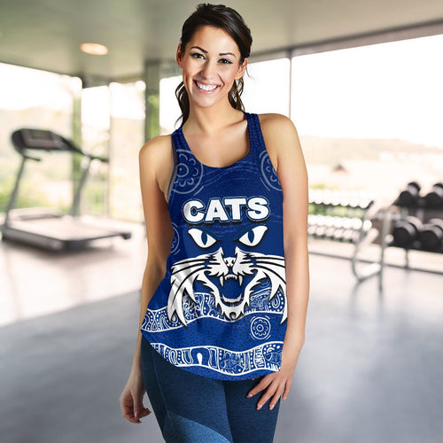 Cats Women's Racerback Tank Aboriginal - Vibe Hoodie