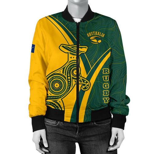 rugby-womens-bomber-jacket-australian-rugby-kangaroo-aboriginal-patterns