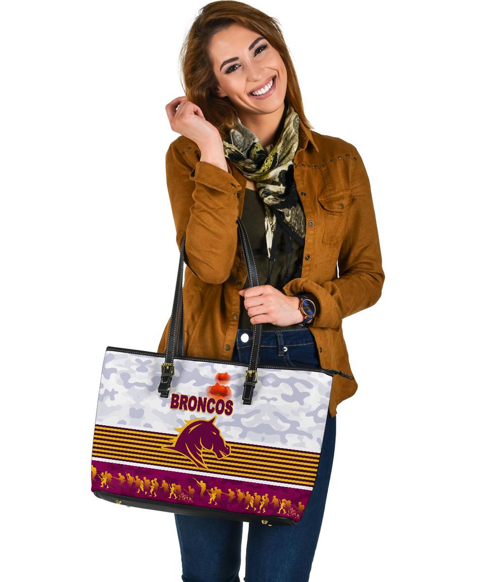brisbane-broncos-large-leather-tote-anzac-day-simple-style-white
