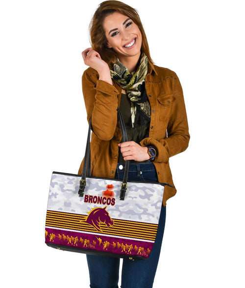 brisbane-broncos-large-leather-tote-anzac-day-simple-style-white