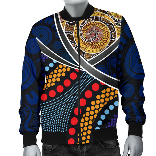bomber-jacket-aboriginal-dot-panting-art-with-snake-1
