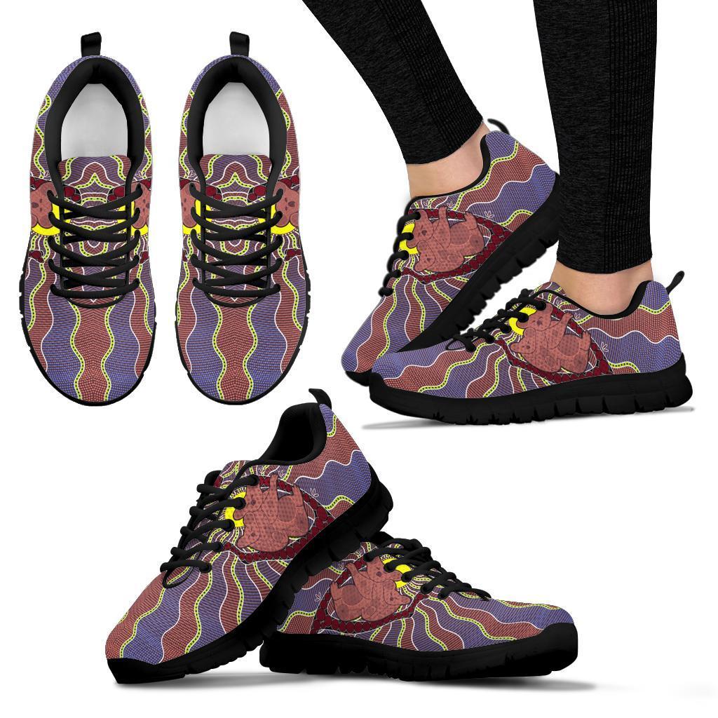 aboriginal-sneakers-koala-family-patterns-sun-dot-painting