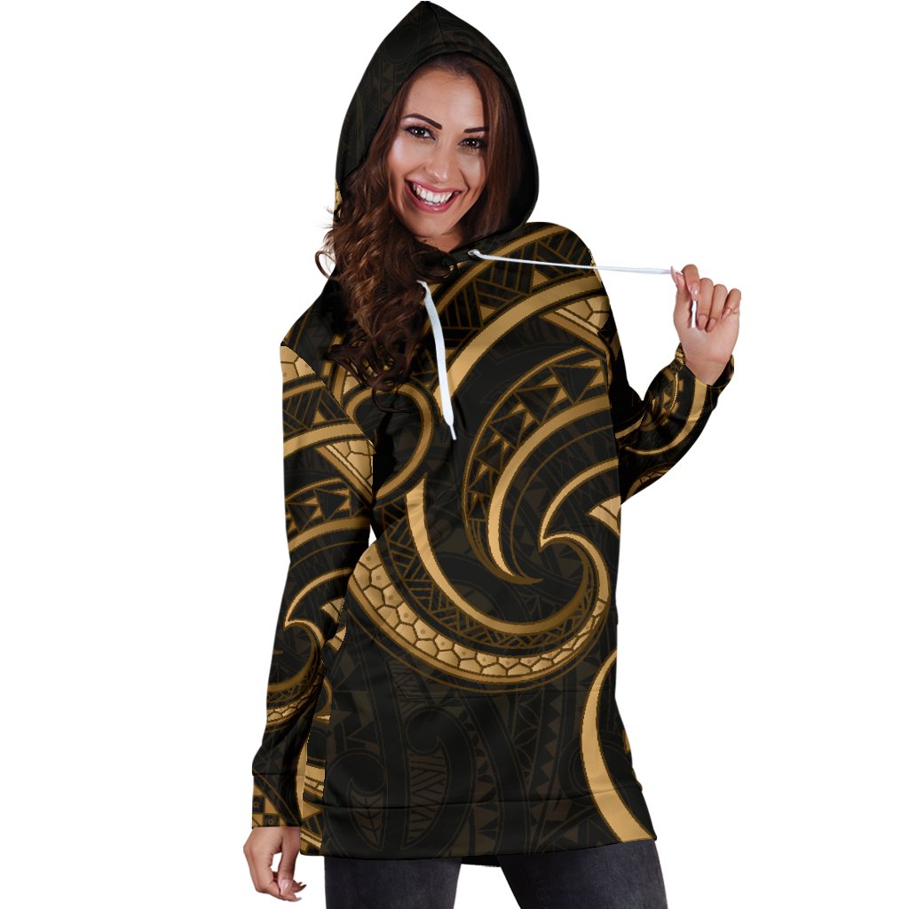 new-zealand-maori-mangopare-women-hoodie-dress-polynesian-gold