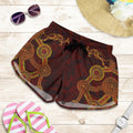 Aboriginal Shorts, Indigenous Dot Painting Women - Vibe Hoodie
