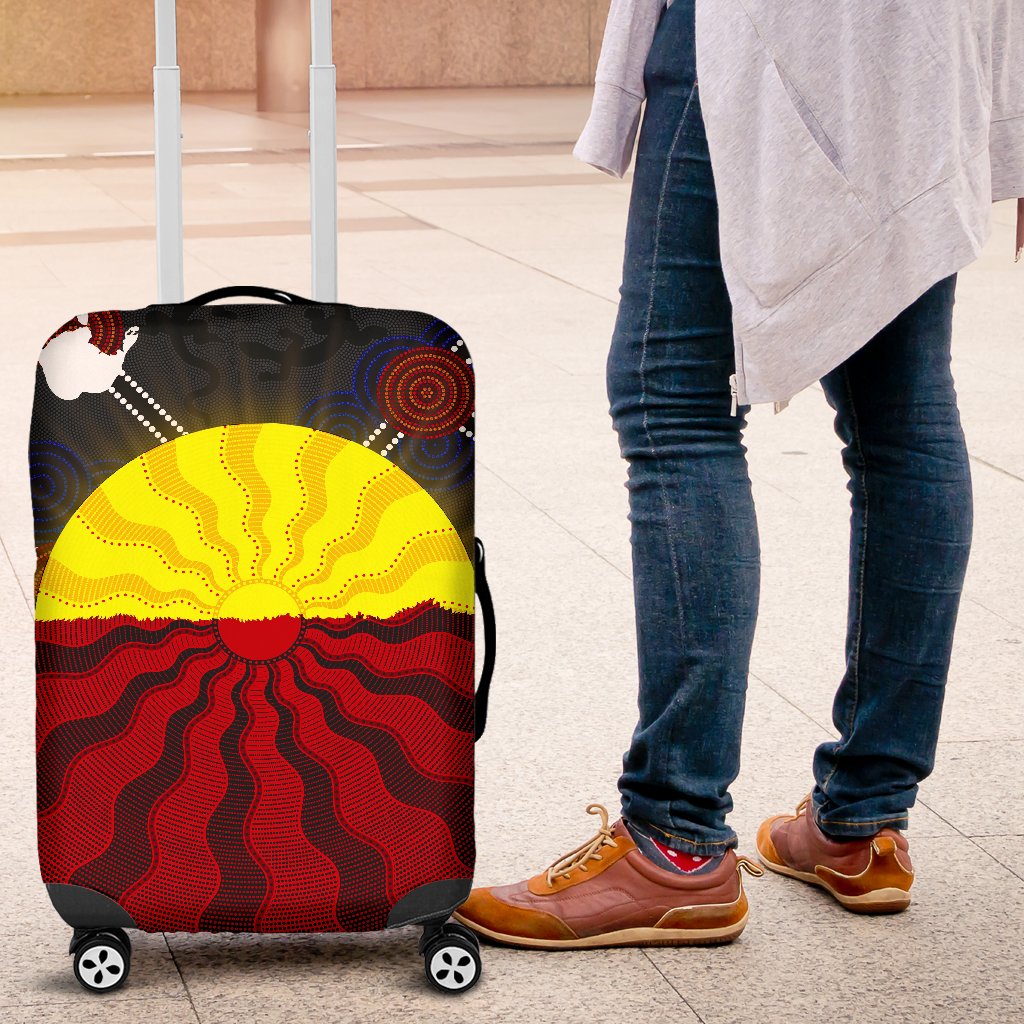 aboriginal-luggage-covers-aboriginal-lives-matter-flag-sun-dot-painting
