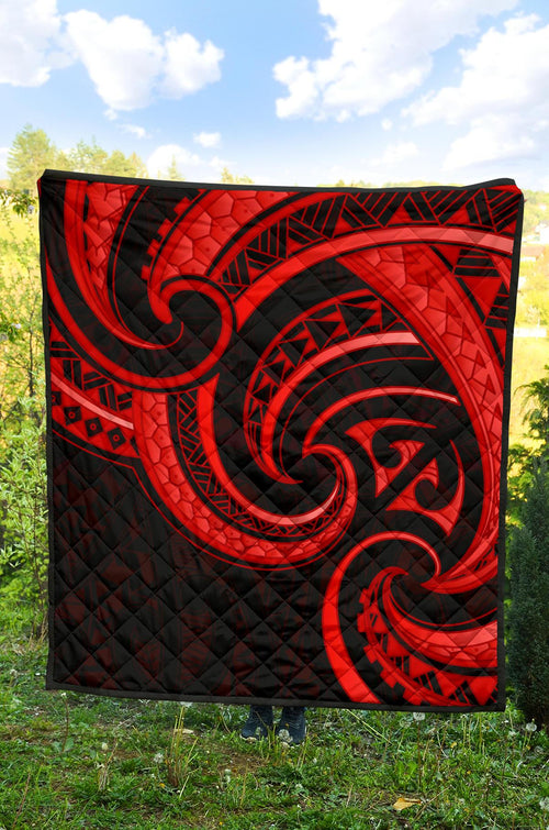 new-zealand-maori-mangopare-premium-quilt-polynesian-red