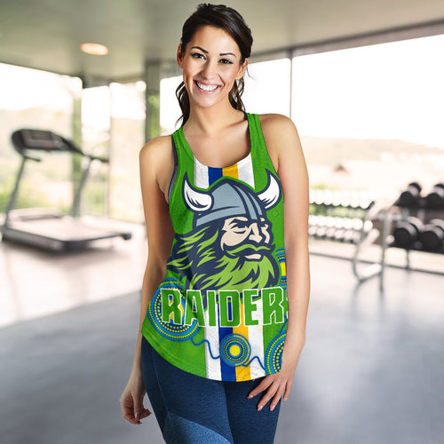 Canberra Women Racerback Tank Raiders Indigenous - Vibe Hoodie