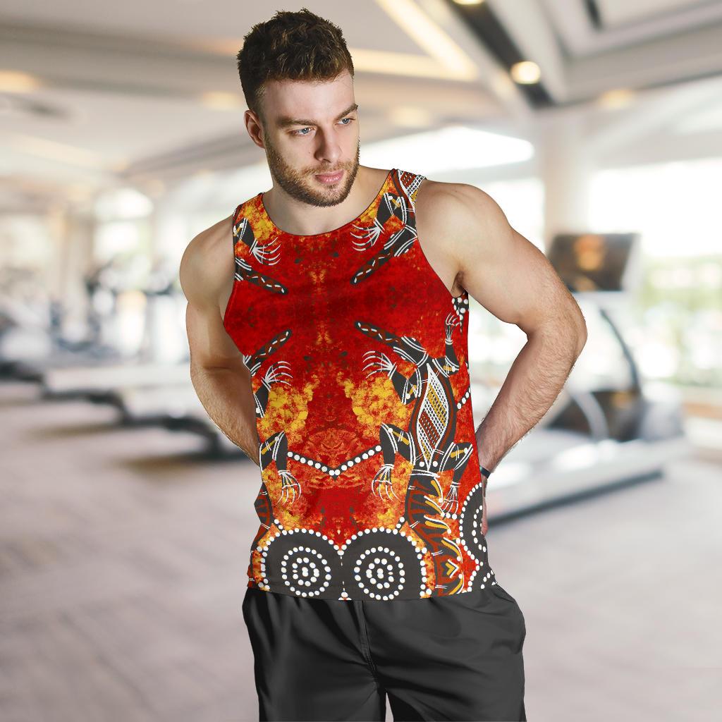 mens-tank-top-aboriginal-crocodile-dot-painting