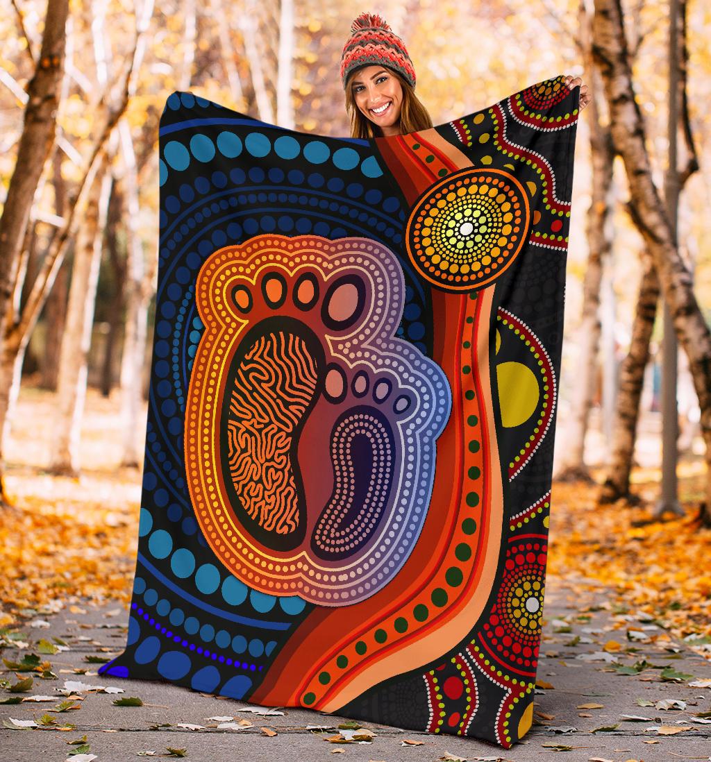 1st-australia-premium-blanket-aboriginal-mother-and-son-foot