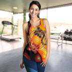 Aboriginal Women's Racerback Tank - Couple Aboriginal Lizards - Vibe Hoodie