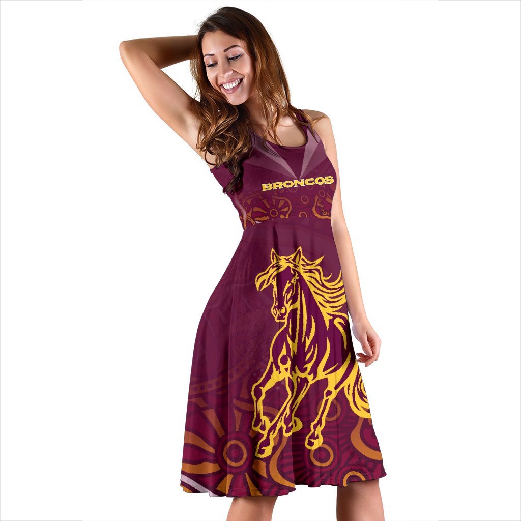 Brisbane Broncos Indigenous Women Dress - Vibe Hoodie
