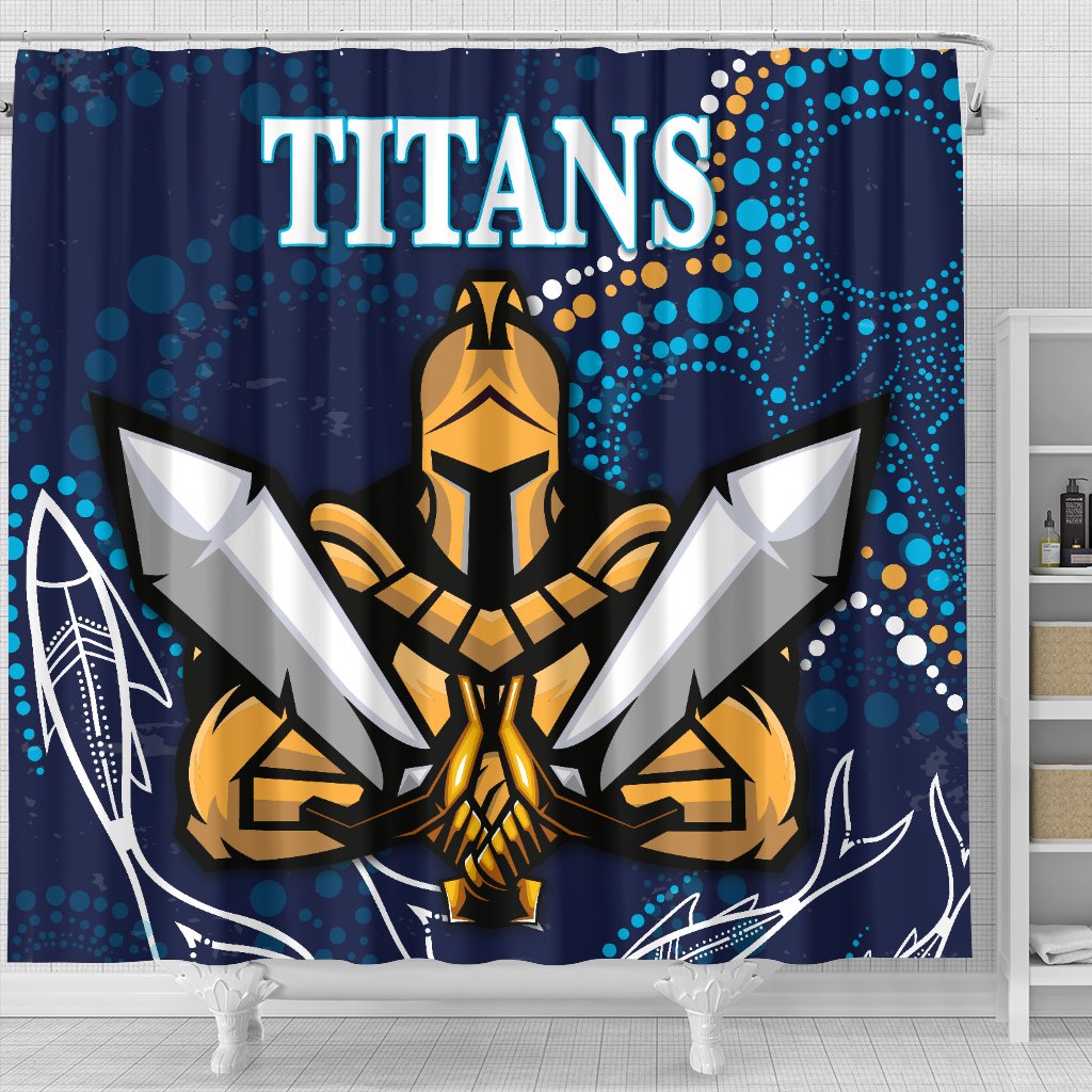 gold-coast-shower-curtain-titans-gladiator-indigenous