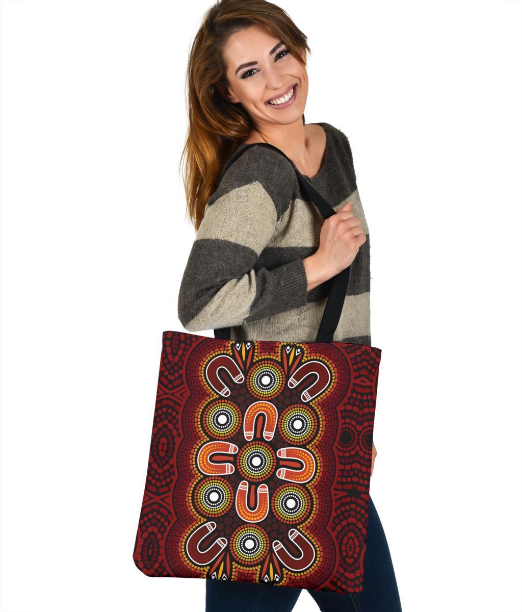 aboriginal-tote-bags-aboriginal-dot-painting-flowers-style