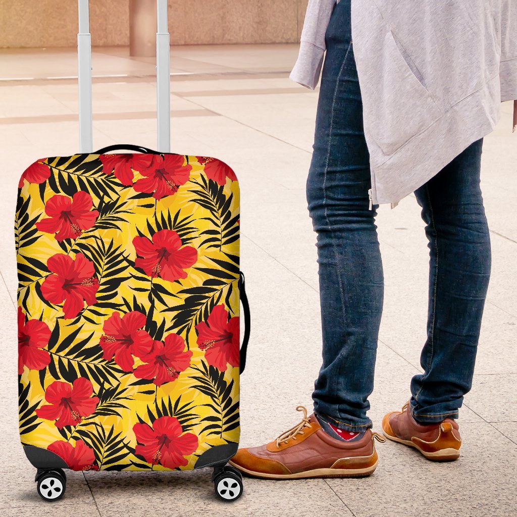 red-hibiscus-pattern-luggage-cover