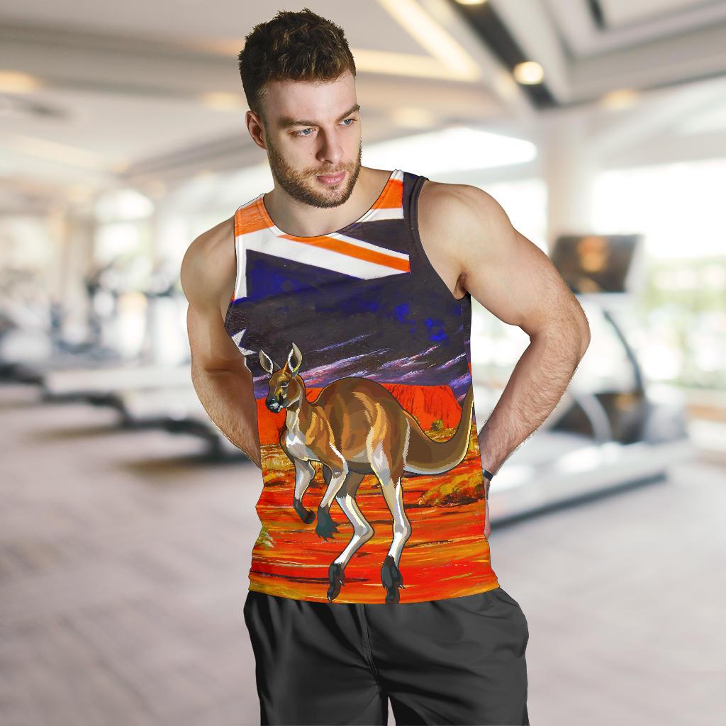 men-tank-top-kangaroo-mens-tank-aus-flag-uluru