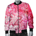 aboriginal-mens-bomber-jacket-sea-turtle-with-indigenous-patterns-pink