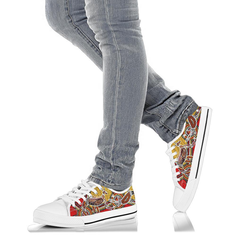 aboriginal-low-top-shoes-kangaroo-dot-painting-patterns