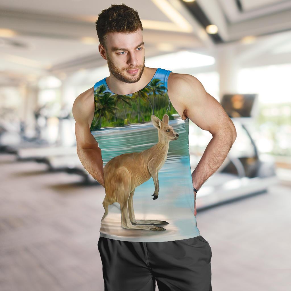 men-tank-top-kangaroo-mens-tank-landscape-art