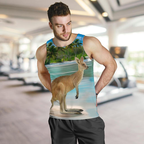 men-tank-top-kangaroo-mens-tank-landscape-art