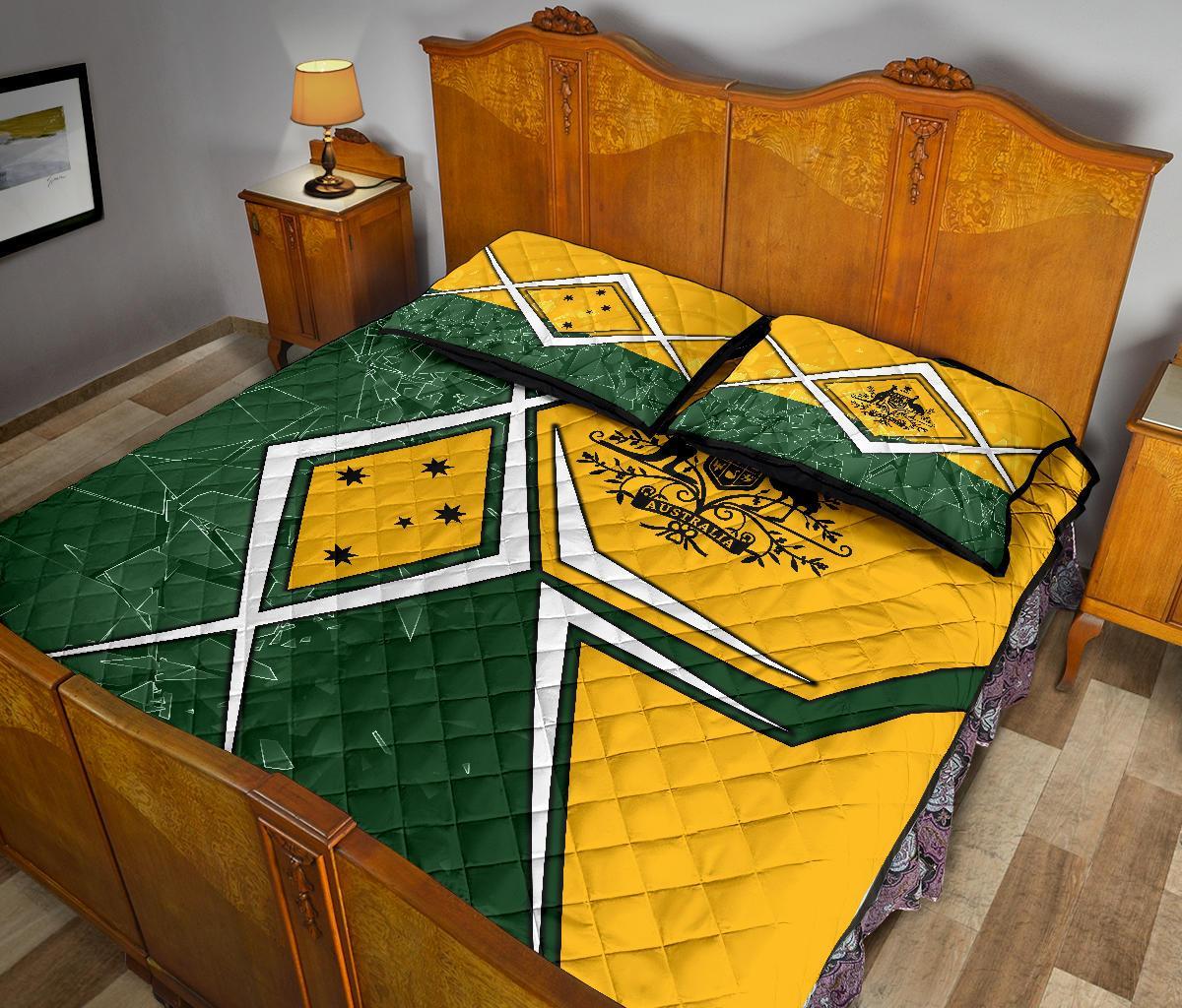 quilt-bed-set-aussie-flag-green