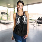 Maori Ta Moko Women Racerback Tank New Zealand White - Vibe Hoodie