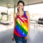 Racerback Tank - Aus Flag Tank Top Lgbt Color - Women - Vibe Hoodie