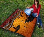 premium-quilts-kangaroo-coverlets-aboriginal-dot-painting-sunset