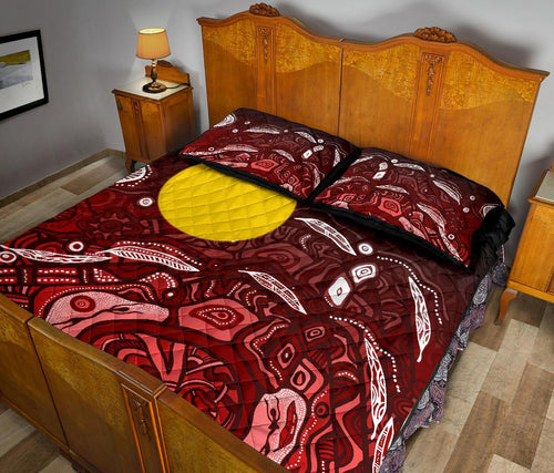 aboriginal-quilt-bed-set-red-landscape