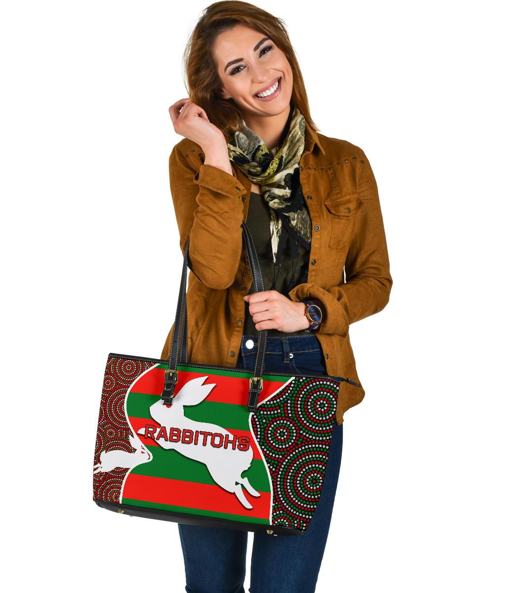 rabbitohs-large-leather-bag