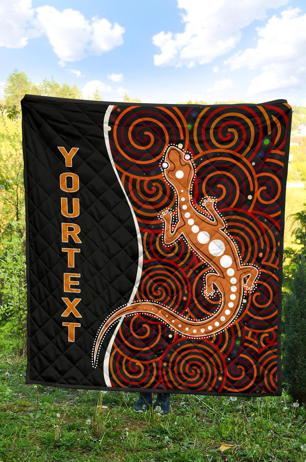 aboriginal-personalised-premium-quilt-indigenous-lizard-dreaming